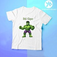 {RẺ VÔ ĐỊCH} Áo Siêu Nhân Người Khổng Lồ Xanh Hulk In Tên Cho Bé