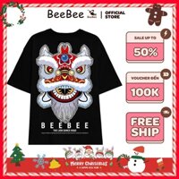 [RẺ VÔ ĐỊCH] Áo thun in hình BEEHAPPY ĐẦU LÂN (đen) 100% COTTON- DL00