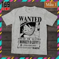 RẺ VÔ ĐỊCH- Áo thun xám anime One Piece (Có nhiều mẫu)