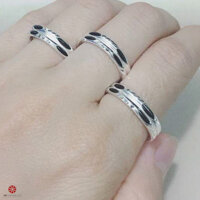 RẺ VÔ ĐỊCH - Bạc Cao Cấp Cam Kết 100 Bạc Ta Nhẫn bạc lông voi, nhẫn lông đuôi voi nhân tạo may mắn cho cặp đôi - 7 - Nhẫn đôi