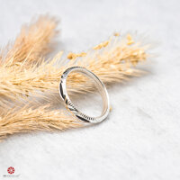 RẺ VÔ ĐỊCH - Bạc Cao Cấp Cam Kết 100 Bạc Ta Nhẫn bạc lông voi, nhẫn lông đuôi voi nhân tạo may mắn cho cặp đôi - 14 - Nhẫn đơn