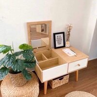 [RẺ VÔ ĐỊCH ] Bàn phấn mini chất liệu gỗ MDF chống ẩm nhỏ gọn tiện ích