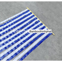 [Rẻ Vô Địch] Bán tấm màn rèm nhựa che cửa đi. Mành nhựa ngăn lối đi phòng khách. Màn rèm lá nhựa xanh trắng.