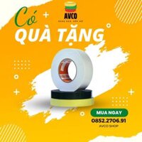 RẺ VÔ ĐỊCH Băng dính 2 mặt siêu dính, chịu nhiệt dùng dán thảm, xốp cách nhiệt trắng khổ 2cm x 10m AVCO