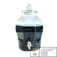 RẺ VÔ ĐỊCH - BÌNH NGÂM RƯỢU THỦY TINH 10 LÍT CÓ VÒI