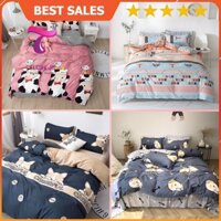 [RẺ VÔ ĐỊCH] Bộ Chăn Ga Gối Đệm Poly Cốt Tông 4 Món Thú Cưng -BST Chăn Ga Gối Poly Sakura JP Bedding Decor