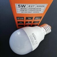 [RẺ VÔ ĐỊCH] Bóng Đèn Liper LED bulb tròn 5W ánh sáng trắng/vàng đui xoáy E27 LIPER LPQP5CLED-01 LazadaMall