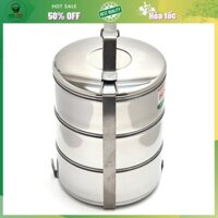 [Rẻ vô địch] Camen 3 ngăn inox cao cấp - Camen đựng thức siêu an toàn và tiện dụng