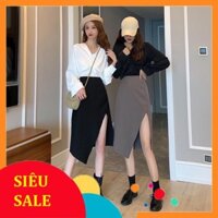 Rẻ Vô Địch Chân váy dáng dài xẻ đùi siêu hot