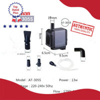 [RỂ VÔ ĐỊCH] chất lượng loại 1 Máy bơm Atman AT-305S, bơm chìm bể cá, thác nước, tiểu cảnh.... hàng bên có bảo hành .