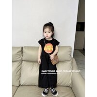 [Rẻ vô địch] [ Chọn màu] SET ÁO CROPTOP POTATO MIX QUẦN ỐNG XUÔNG CHO BÉ- HÀNG QCCC CHẤT SIÊU ĐẸP