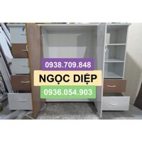 [RẺ VÔ ĐỊCH] [CÓ SẴN] [GIAO SIÊU TỐC] [XƯỞNG BÁN TRỰC TIẾP] Tủ Nhựa Đài Loan 2 Cánh 7 Ngăn Kéo Cao 125 cm Dài 145 cm