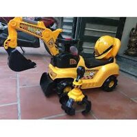 [RẺ VÔ ĐỊCH-CÓ SẴN]XE CẦN CẨU CHAY BẰNG Động cơ điện Xe cần cẩu máy xúc điện trẻ em có nhạc