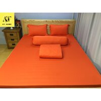 Rẻ Vô Địch Ga - Drap Giường Lẻ Thun Mát Lạnh - Màu Cam - 1m6 x 2m x 15cm