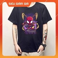 [RẺ VÔ ĐỊCH] [GIẢM GIÁ] Áo thun Marvel in hình Spider Man màu đen dễ thương được yêu thích nhất