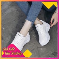 Rẻ vô địch - Giày sneaker nữ trắng viền trắng cá tính thể thao -Ax123 : 2021