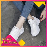 Rẻ vô địch - Giày sneaker nữ trắng viền trắng cá tính thể thao -Ax123 : ⁸ :; ` ; :