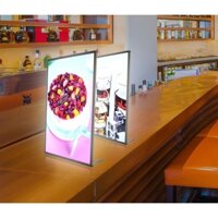 RẺ VÔ ĐỊCH Hộp Đèn Siêu Mỏng Khổ A4 | Bảng Hộp Đèn Led Menu Điện Kích Thước A4 | Khung tranh điện Để Bàn, Treo Tường