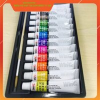 [Rẻ Vô Địch] Hộp Màu Acrylic 12 Màu (12 tuýp)