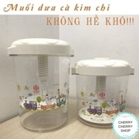 [RẺ VÔ ĐỊCH] Hộp muối dưa cà nhựa Việt Nhật trong suốt , Hũ muối dưa cà, kim chi giòn ngon