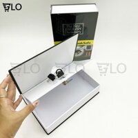 [Rẻ Vô Địch] Két sắt Mini hình quyển sách LOẠI LỚN 24x15.5x5.5cm Tiện Lợi - Hộp đựng tiền tiết kiệm an toàn có chìa khóa