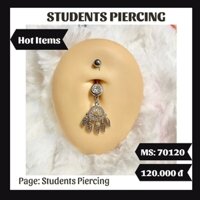 [Rẻ Vô Địch] Khuyên rốn Dreamcatcher rơi đính đá - khuyên rốn thời trang