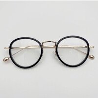 [Rẻ Vô Địch] Kính giả cận, kính su cận kèm tròng không độ kim loại tròn bầu 9058 chống ánh sáng xanh, UV400