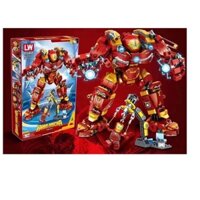 [Rẻ vô địch] Lego Ironman Lắp Ráp Xếp Hình Mô Hình Robot Hulkbuster Iron Man Người Sắt MK44 568 Khối - Đồ Chơi Trẻ Em