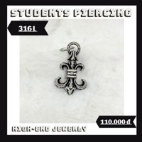 [Rẻ Vô Địch] Mặt Dây Chuyền Hình Chromehearts Cá Tính - Thép 316L Không han Gỉ