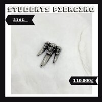 [Rẻ Vô Địch] Mặt Dây Chuyền Hình Đầu Lâu Cá Tính - Thép Không Gỉ