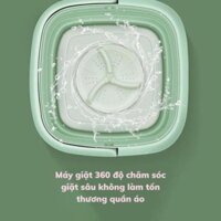 [Rẻ vô địch] Máy Giặt Mini Tự Động Máy Giặt Gấp Gọn Khử Khuẩn Bằng Ánh Sáng Xanh
