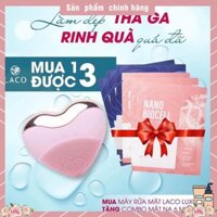 🔥[RẺ VÔ ĐỊCH] 🔥Máy Rửa Mặt Laco Luxury + Combo quà tặng Bàn chái, Sữa Rửa Mặt DNA, Nano Mask, Sữa Rửa Mặt Marosa