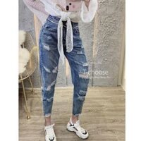 [RẺ VÔ ĐỊCH] QUẦN BAGGY NỮ RÁCH TE TUA