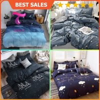 [RẺ VÔ ĐỊCH] Set Chăn Ga Gối Đệm Poly Cotton 100% Cao Cấp Màn Đêm DreamNights -Chăn Ga Gối Poly Sakura JP Bedding Decor