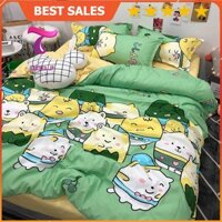 [RẺ VÔ ĐỊCH] Set Chăn Ga Gối Đệm Poly Cotton 100% Cao Cấp Baby- BST Chăn Ga Gối Cotton Poly Sakura JP Bedding Decor
