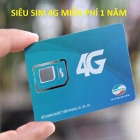 [Rẻ Vô Địch] Sim 4G Viettel D500 TRỌN GÓI 1 NĂM KHÔNG NẠP TIỀN