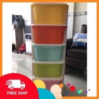 [Rẻ vô địch] Tủ đa sắc, tủ nhựa cao cấp 5 tầng  có bánh xe tiện dụng
