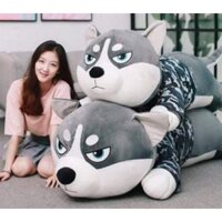 [RẺ VÔ ĐỊCH]Chuẩn 1m5(có video) Gấu Bông Husky 1m5 Siêu To Khổng Lồ Hàng Tại Xưởng đảm bảo rẻ hơn thị trường