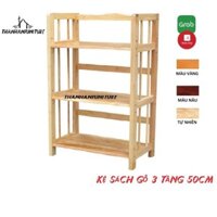 [Rẻ Vô Địch]Kệ sách gỗ 50cm - 3 tầng