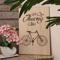 [Rẻ Vô Địch]Tranh Gỗ Treo Tường Trang Trí (Đi Qua Thương Nhớ)