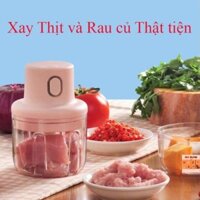 [RẺ VÔ ĐỐI] Máy Xay Mini Sạc Điện, Có Cổng Sạc Usb, Xay Hành, Tỏi, Rau Củ Quả [MÁY XAY SẠC]