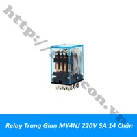 RE52 Relay Trung Gian MY4NJ 220V 5A 14 Chân
