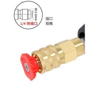 #Ready Gối Tự khóa Đầu nối nhanh Máy giặt ô tô áp lực cao Cổng súng nước Loại phích cắm nhanh Đồng thau 2 điểm G1 / 4 Chủ đề M22 Đầu nữ