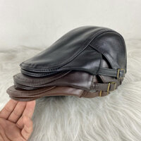 #READY Hàng tồn kho #Cowhide Mũ Đơn Phong Cách Mũ Da Thật Chính Hãng Mùa Xuân Thu Thường Ngày Da Bò Mũ Nồi Nam Thời Trang Chuyển Tiếp Mũ