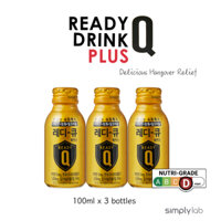 [Ready Q]Nước giải rượu mát/gan condition 100ml Hàn Quốc - 3 chai/Ready Q Drink Plus