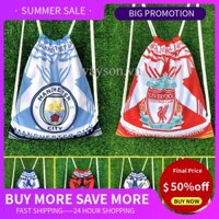 {READY STOCK} Balo bóng đá Barcelona Manchester United Paris Chelsea Atletico Inter Milan Tottenham Túi đựng đồ xách tay Ba lô dây rút