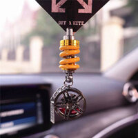 【Ready Stock】 BBS Wheel Hub Car Pendant Advanced Sense Shock Absorber Car Rearview Mirror Hangings Personality Metal Car Decoration d8SE