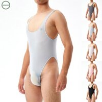 ⭐READY STOCK ⭐Bodysuit Romper Sleeveless Slim Stretchy Bodystocking Glossy Jumpsuits[Overseas Products]