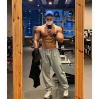 【Ready Stock】 Brocoli Trousers Men's Autumn and Winter Sports Fitness Running Training Loose Casual Trendy All-Match Ankle-Tied Sweatpants X4s9