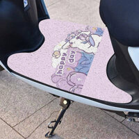【Ready Stock】 Cartoon Cartoon Electric Car Pad Universal Pedal Motorcycle Cutting Wire Ring AIMA National Standard Waterproof Non-Slip Mat HR7e